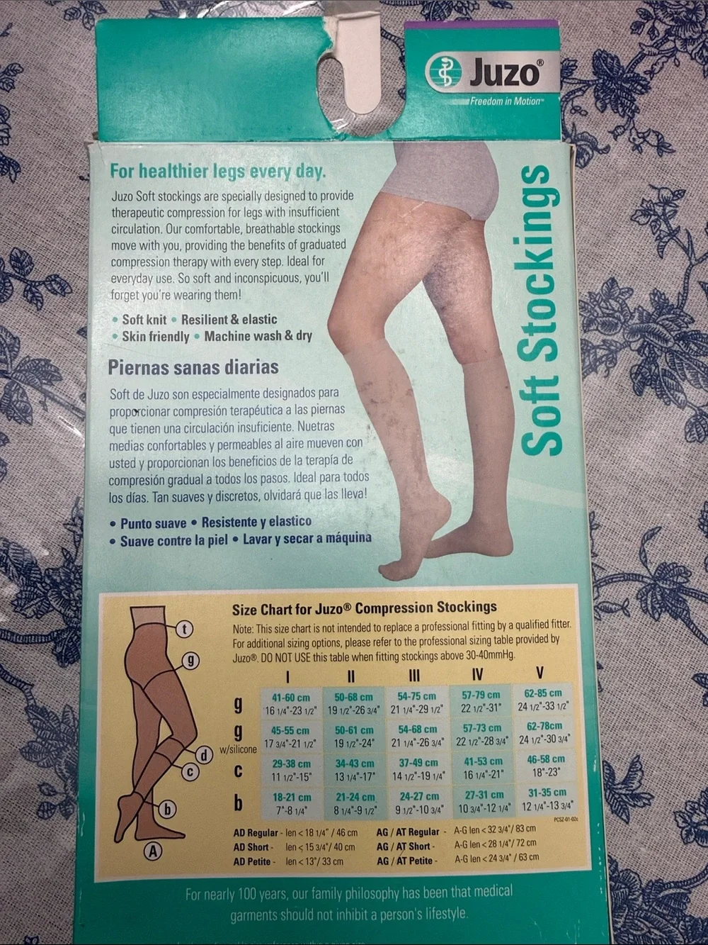 Juzo Soft Stockings 30-40 Compression Hosiery - Black Thigh ,FF  M 2002 Size l